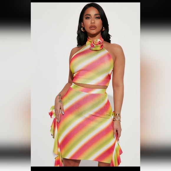 🔥 FINAL SALE PRICE 🔥 NWT! FASHION NOVA SKIRT SET! - Picture 2 of 9